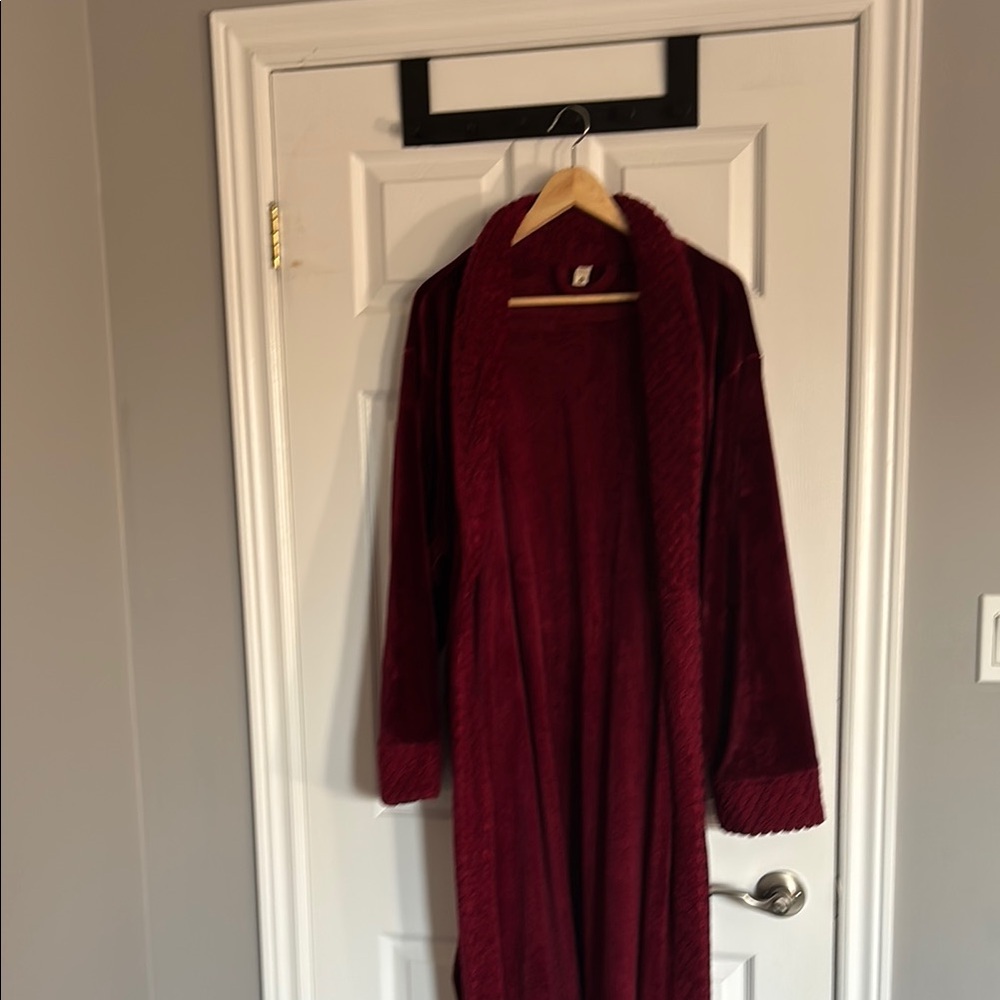 Luxurious Burgundy Robe
